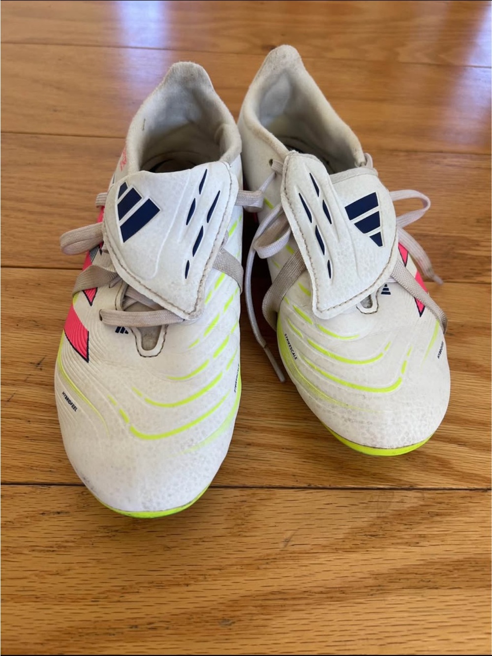 Size 3 Girls adidas Kids White Soccer cleats